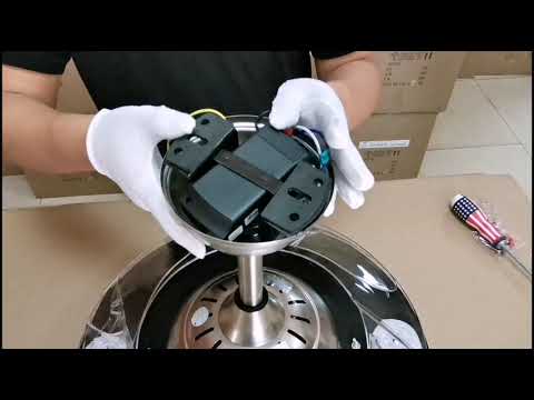 42inch Modern Ceiling Fan Light colorful LED and Bluetooth Music