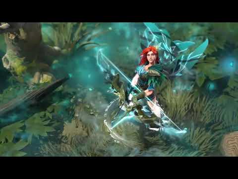 Dota 2 - Compass of the Rising Gale - WindRanger Arcana + Unlocked 2nd Style