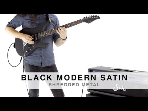 SUHR BLACK MODERN SATIN - SHREDDED METAL