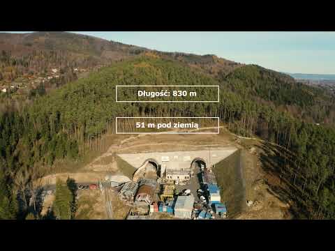 S1 Przybędza - Milówka, przebicie drugiej nawy tunelu, listopad 2022 r.