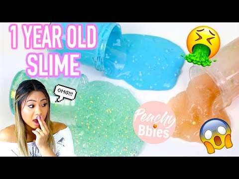 PEACHYBBIES 1 YEAR OLD SLIME! Video