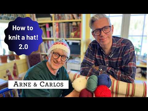 How to Knit a Hat Revisited (Step-by-Step) | Easy Knit Beanie in the Round 🧶 by ARNE & CARLOS