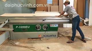 Video MÁY CƯA BÀN TRƯỢT 2 LƯỠI ĐÀI LOAN JOWAY P-3200EU
