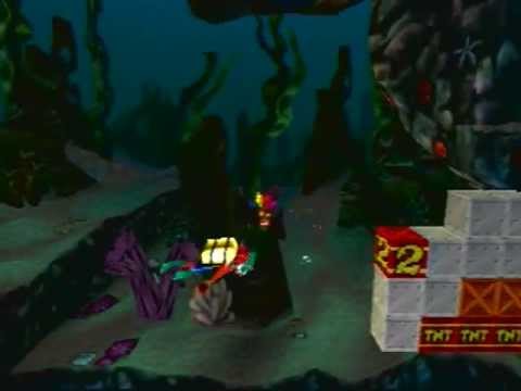 Crash Bandicoot 3: Warped - Level 12: Deep Trouble (Crystal/Gem/Red Gem Get)
