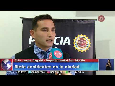 Accidentes y detenidos durante el fin de semana