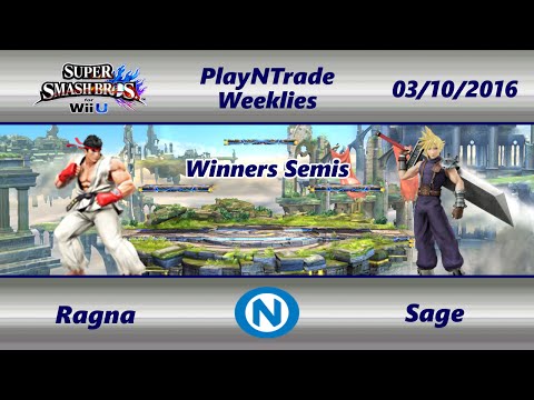 PnT 03/10/16 - Ragna (Ryu) vs. Sage (Cloud) - Winners Semis - SSB4