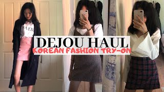 korean fashion haul w/ dejou ! +try-on