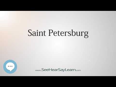 Saint Petersburg (How to Pronounce Cities of the World)💬⭐🌍✅