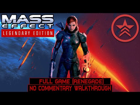Mass Effect Legendary Edition | Full Game | Renegade FemShep Playthrough | Longplay No Commentary