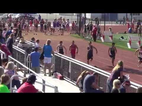 FSB 100m Heat 2 vs Marina & Edison 4-2-15   Los Alamitos Boys