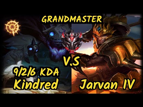 SevenArmy (KINDRED) vs JARVAN IV - 9/2/6 KDA JUNGLE GAMEPLAY - EUW Ranked GRANDMASTER v9.6