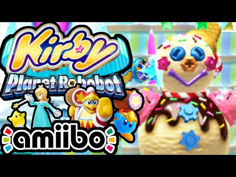 Kirby Planet Robobot PART 8 - 3DS Gameplay Walkthrough - King Dedede amiibo! Ice Mode Rosalina Luma
