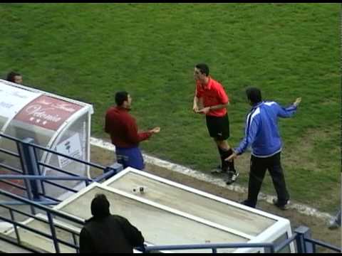 Expulsiones Juan Germán y Domingo Durán (Extremadura UD 2-1 Imperio de Mérida CP)