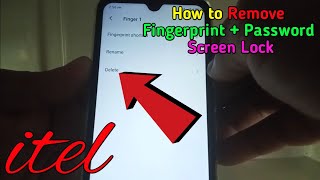 How to Remove Fingerprint + Password Screen Lock in itel S15