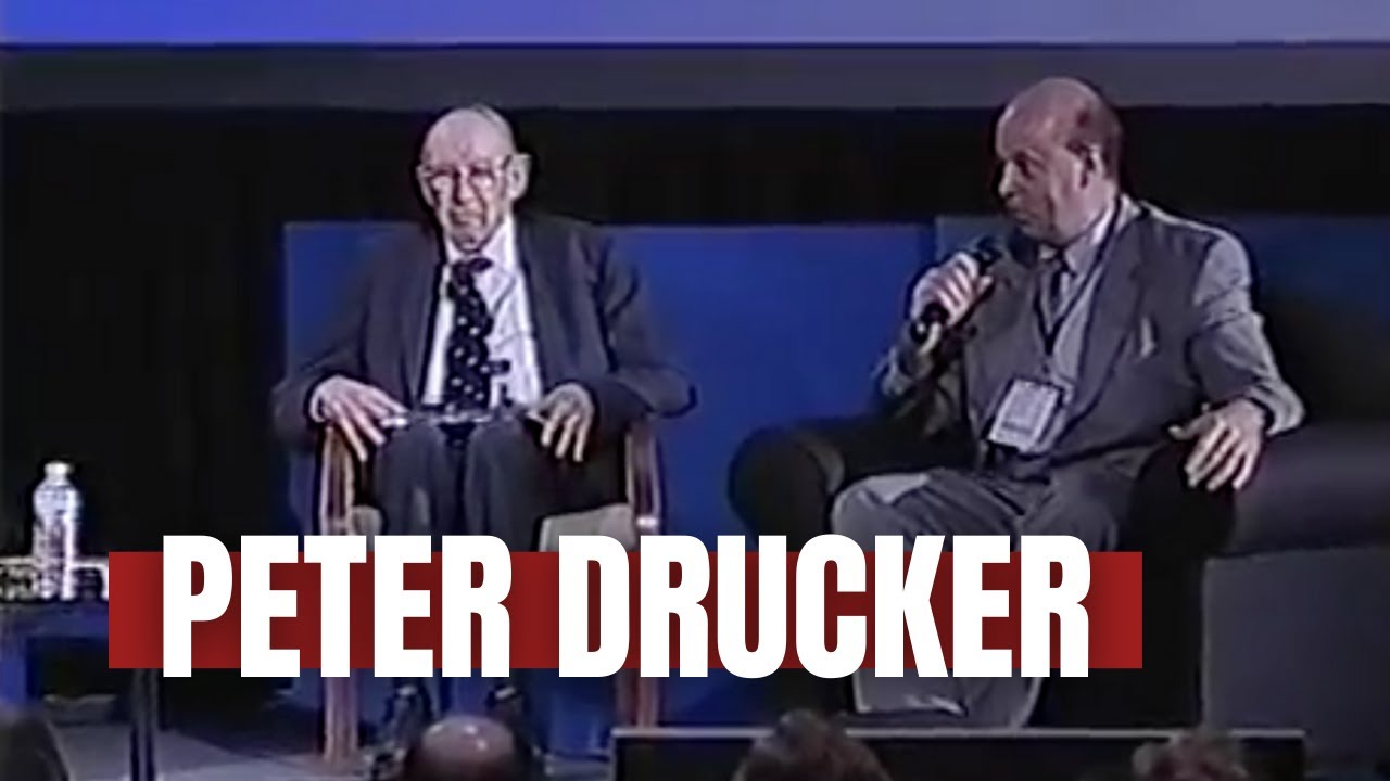 Peter Drucker, o pai da administração moderna, no HSM World Business Forum