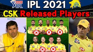 IPL 2021 | Chennai Super Kings Released Players List | CSK Released Players IPL 2021 | CSK IPL 2021