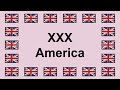 Pronounce XXX AMERICA In English
