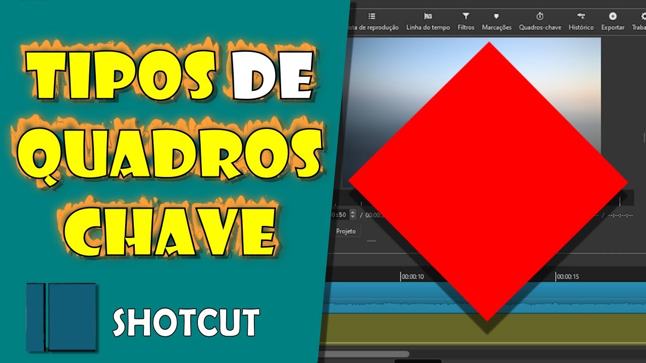 Usando TIPOS DIFERENTES de QUADROS-CHAVE no Shotcut