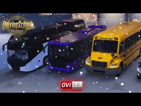 Driving School Simulator: EVO - 3 New BUSES (Coach Bus, City Bus & School Bus)