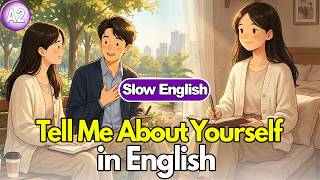 Tell Me About Yourself in English | Easy English Conversation Practice | Slow English