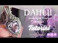 Dahli! Wire Wrapped and Woven Amethyst Heart Gemstone Pendant TUTORIAL