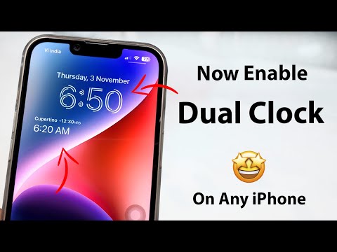 How to Enable Dual Clocks on Any iPhone Lock Screen🔥🔥 - iPhone 6s, 7, 8, X, 11, 12, 13, 14