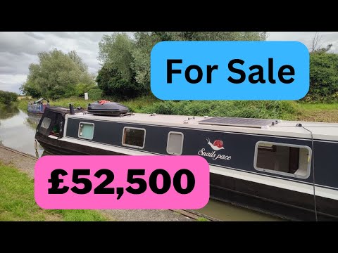 Gorgeous 62' Two Bedroom Liveaboard Narrowboat For Sale £52,500