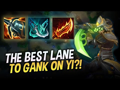 WHAT IS THE BEST LANE TO GANK FOR MASTER YI? - COWSEP