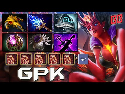 GPK - Queen of Pain Sonic Wave Power | Dota 2 Pro Mid Gameplay!