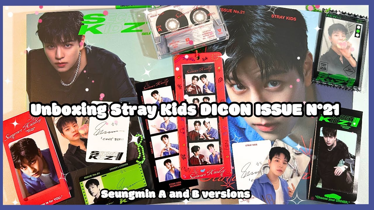 Unboxing Stray Kids DICON ISSUE N°21 ✨ Seungmin A and B versions