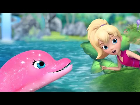 Polly Pocket | Full Episodes | Waterfall Games with Dolphins | Kids Movies | Girls Movie
