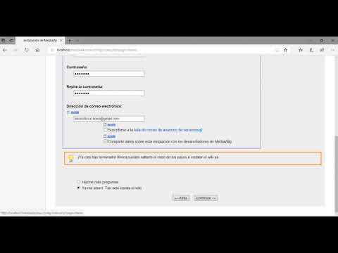 instalacion mediawiki