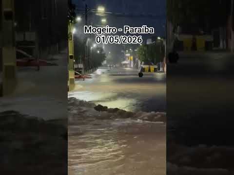 Muita chuva em Mogeiro na Paraíba #mogeiro #paraiba #nordeste #chuva #enchente