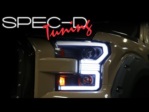 SPECDTUNING INSTALLATION VIDEO: 2015-2017 FORD F150 PROJECTOR LED TWO-STYLE HEADLIGHTS