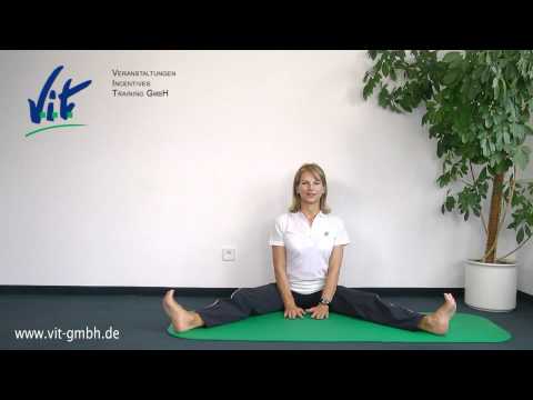 Dehnübungen Innere Hüftmuskulatur - Übung 6a (w) - www.vit-gmbh.de