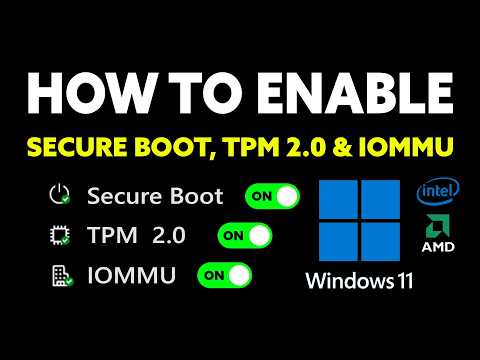 How To Enable Secure Boot, TPM 2.0 & IOMMU (Fix Anti-Cheat Errors in Any Game)
