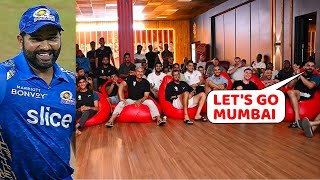 RCB team chearing and supporting Mumbai Indians team and Rohit Sharma during MI vs DC match