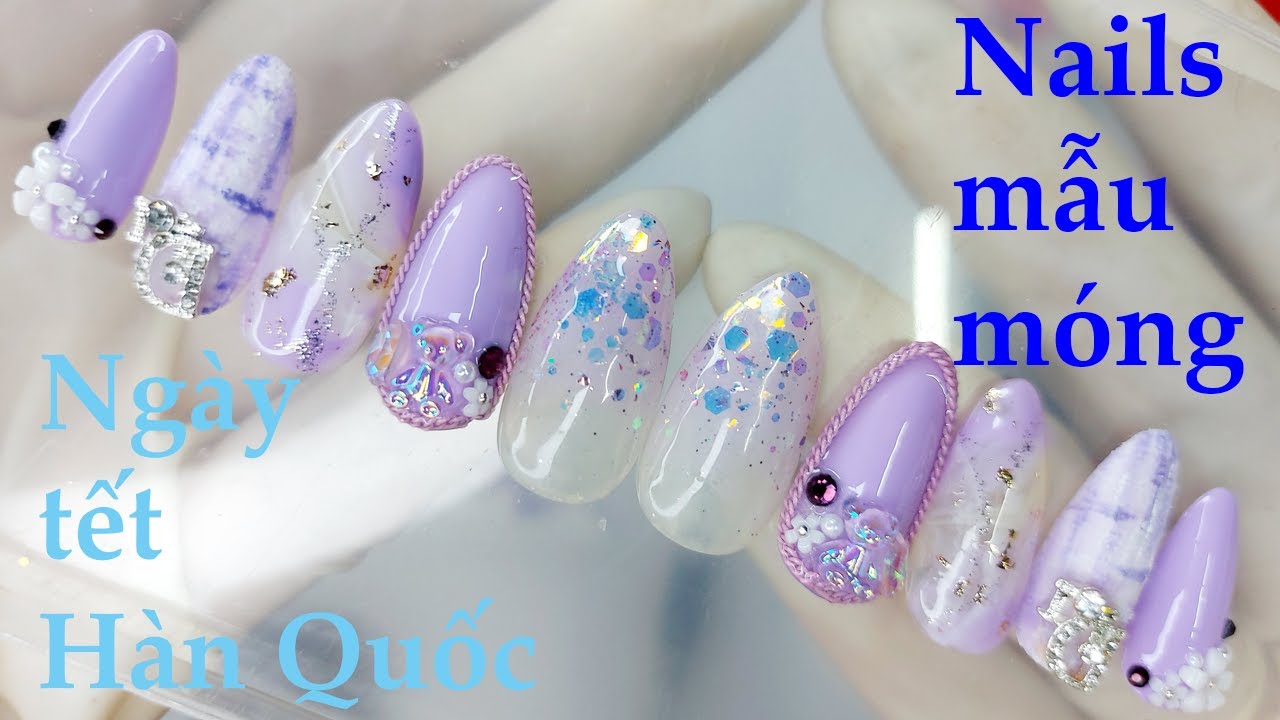 Châu Pha (Chou Fa) – Nails – Mẫu móng ngày tết (Hàn Quốc), mẫu số 2