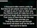 Hey There Delilah Lyrics