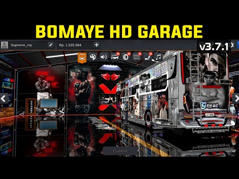 BUSSID NEW GARAGE MOD(BOMAYE HD GARAGE)V3.7.1 check video description👇