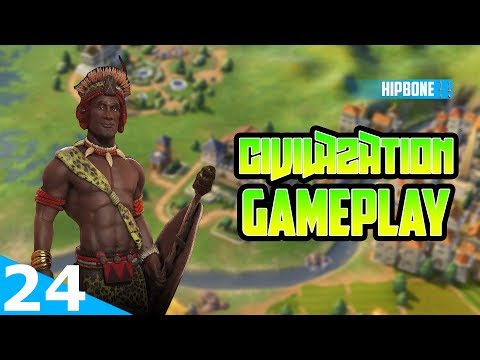 Civilization 6 Rise & Fall - Zulu Gameplay #24 - Chinese Dragon Tamed