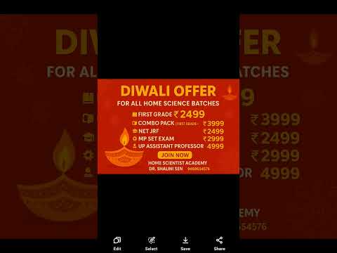 Diwali offer home science batches