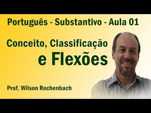 Substantivo - Conceito, Classificação e Flexões - Aula 01
