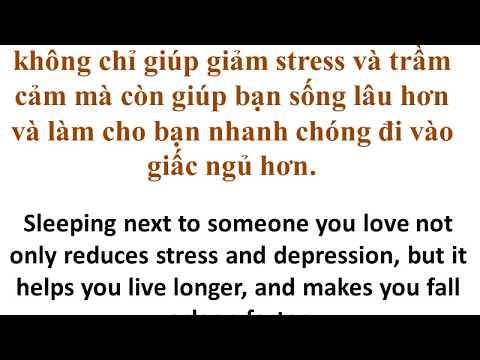 Learn Vietnamese: Sleeping next to your lover helps you live longer