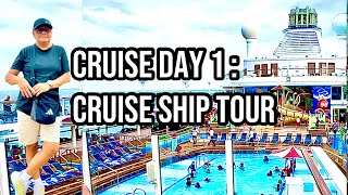 CRUISE DAY 1: Full Ship Tour, Amazing Sunset Views, and the BEST Buffet Desserts