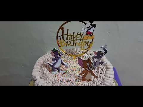 Chocolate cake kids theme #mickeymouse #tomandjerry #cakedecorating #birthdaycake