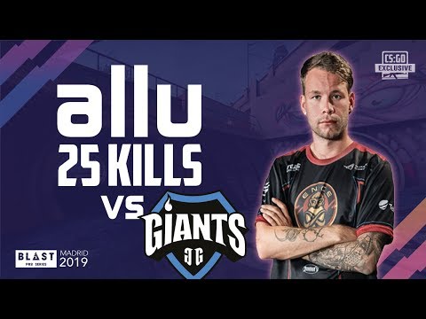 CS:GO POV - allu 25 kills vs Giants on Overpass @ BLAST Pro Series Madrid 2019