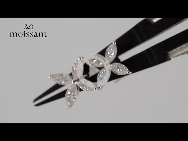 أقراط ماركيز 0.8 قيراط بـ 8 جواهر