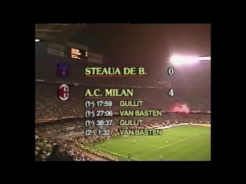 MILAN 4X0 STEAUA - FINAL COPA DOS CAMPEÕES DA EUROPA 1989 (GLOBO)