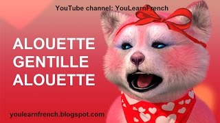ALOUETTE GENTILLE ALOUETTE Comptines Chansons françaises French songs with English subtitles